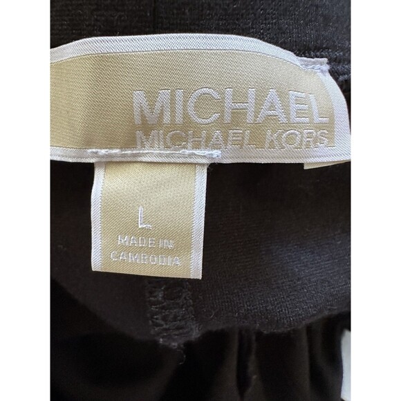 MICHAEL Michael Kors Black Pull‎ On Dress Pants, Stretch, Lg, Comfy & Business - Picture 14 of 15